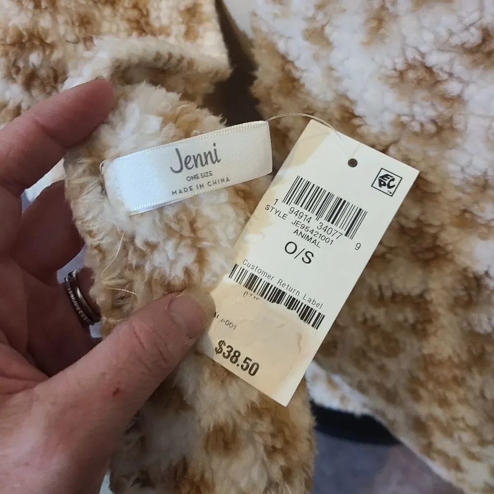 ‎Jenni Animal Print Fuzzy Scarf